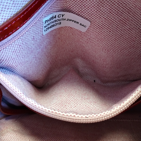 Dooney & Bourke Red Patent Leather Hobo Shoulder Bag - Picture 14 of 16